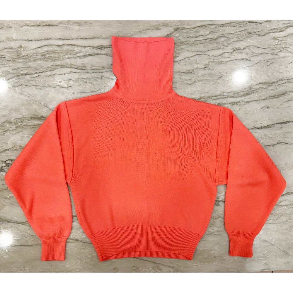 Obermeyer Sport Ski sweater, coral, Sz Small, Wool blend